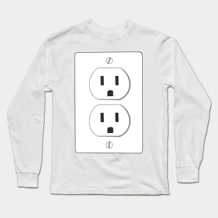 April Fools Charging Socket Long Sleeve T-Shirt